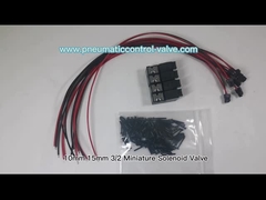 10mm 15mm 3/2 Miniatur Solenoid Valve 1.3W 24VDC Untuk Otomasi Pneumatik Tekstil Dan Rajutan